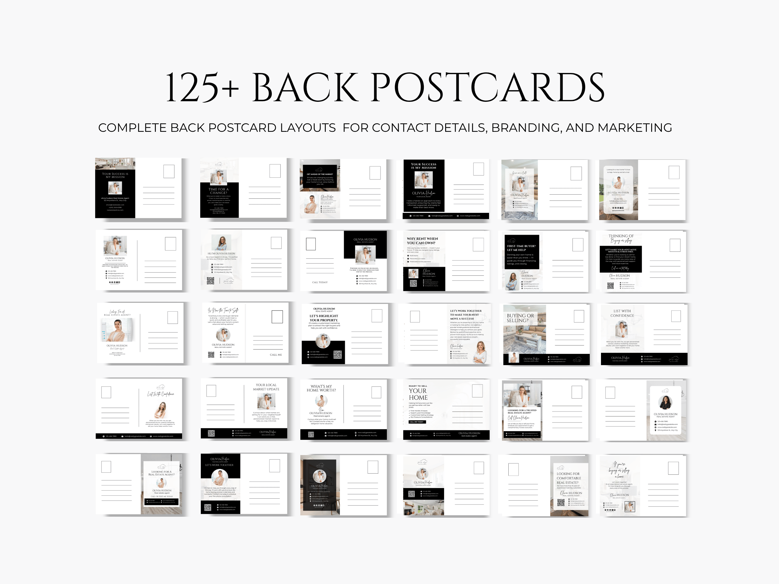 Real Estate Postcard Templates Bundle