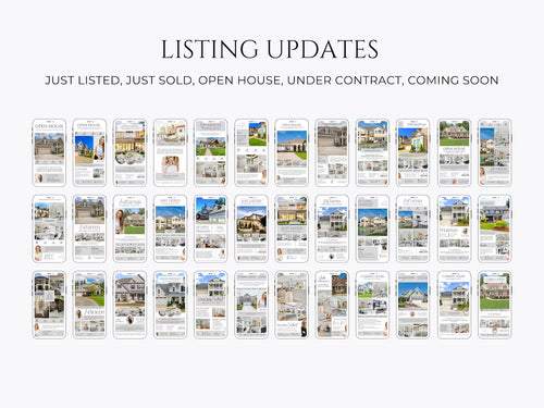 170 Real Estate Textable Cards | Realtor Text Message Marketing Template | Prospecting, Open House, Listing Updates + Digital Business Cards