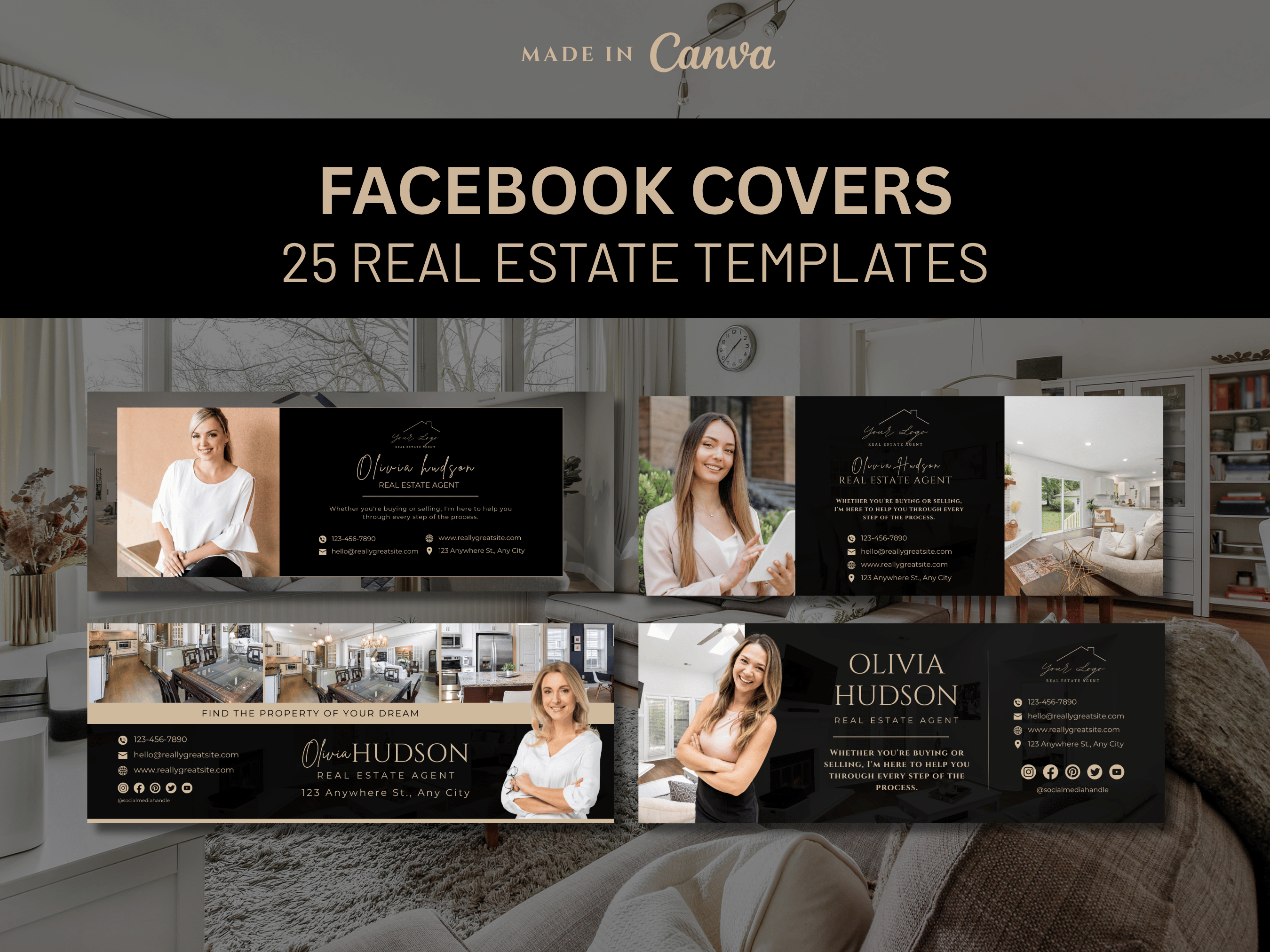 Luxury Real Estate Facebook Cover