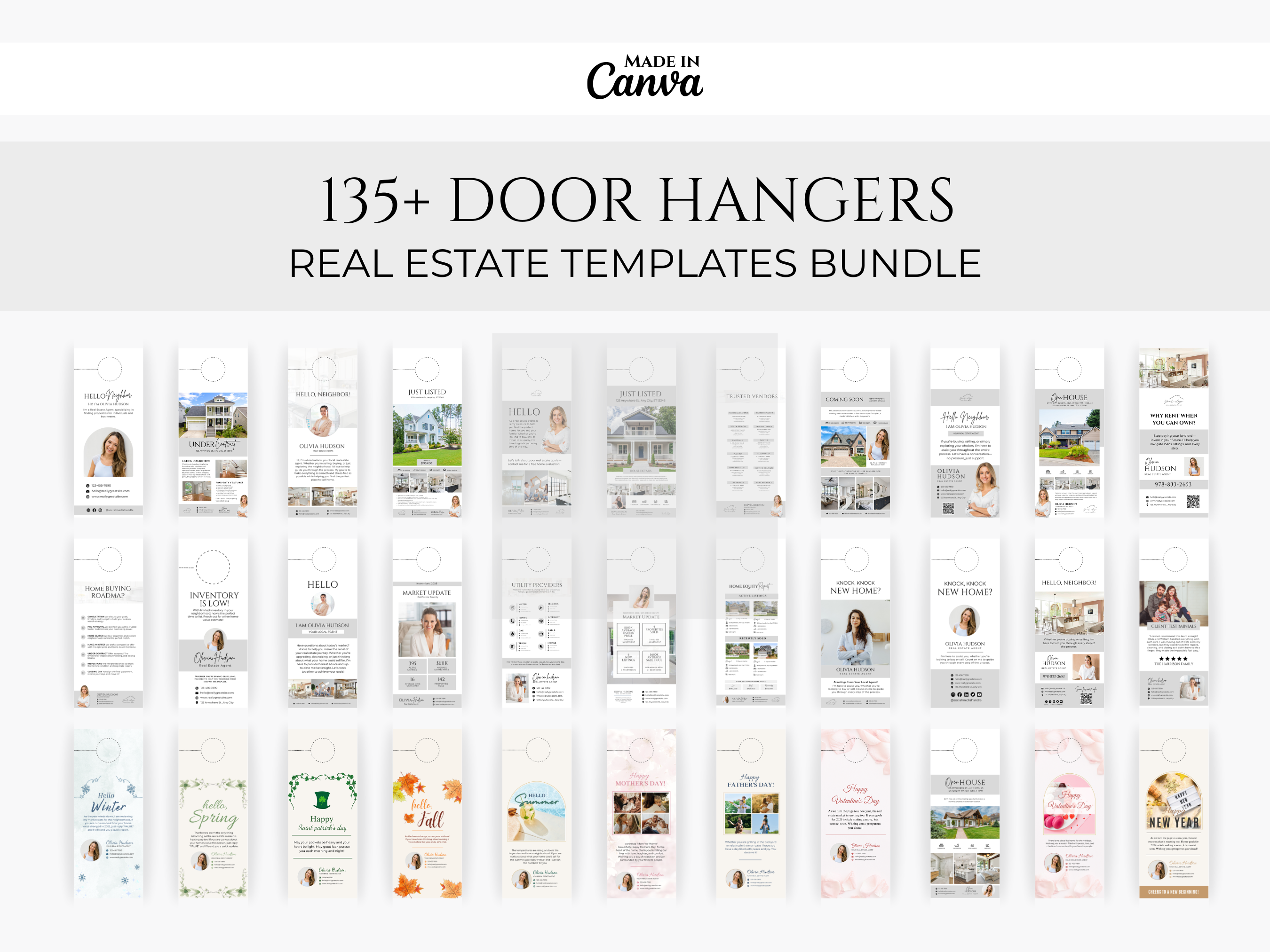135+ Real Estate Door Hanger Bundle