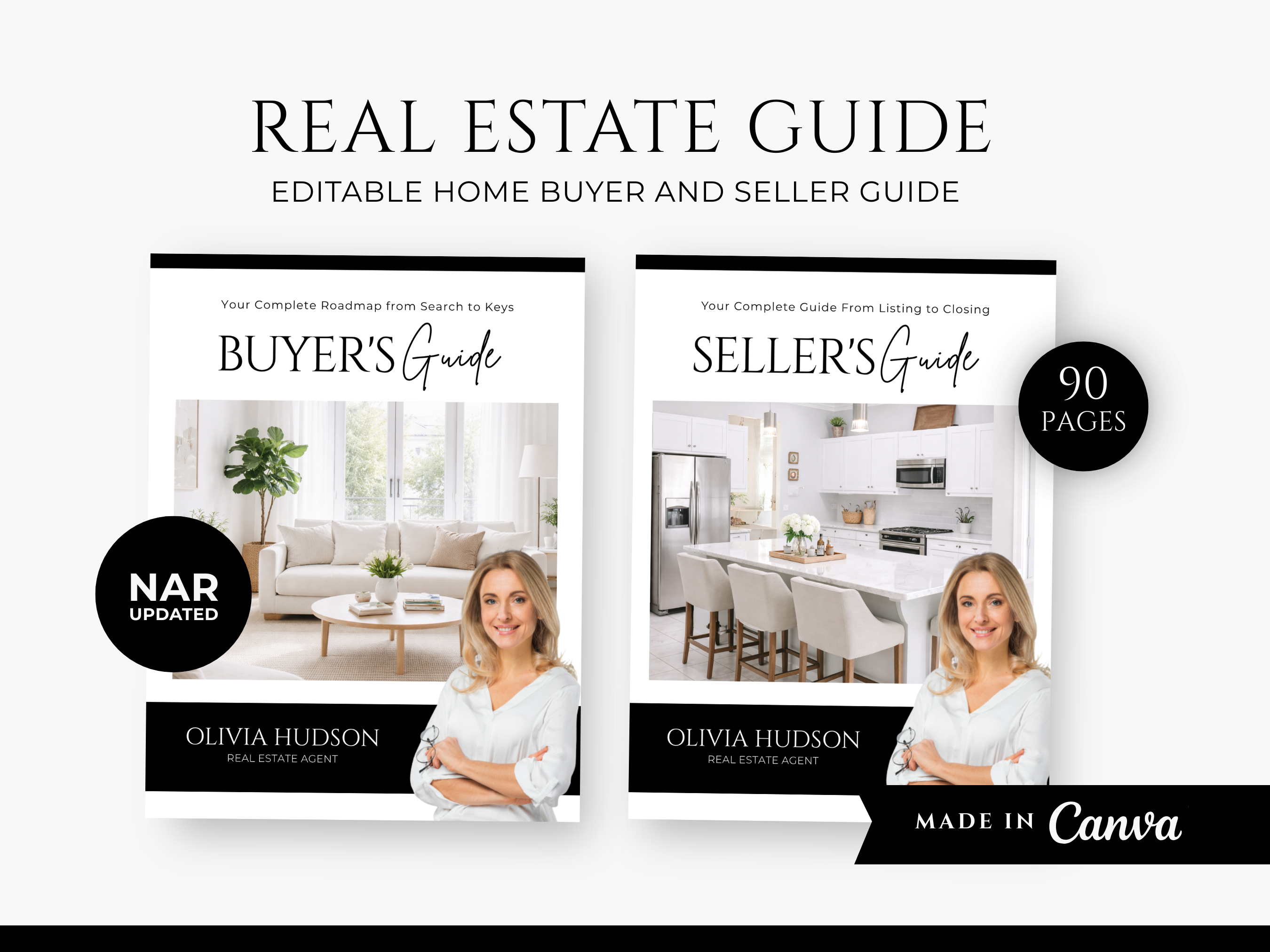 Real Estate Buyer Seller Guides | Editable Home Buying Selling Process
