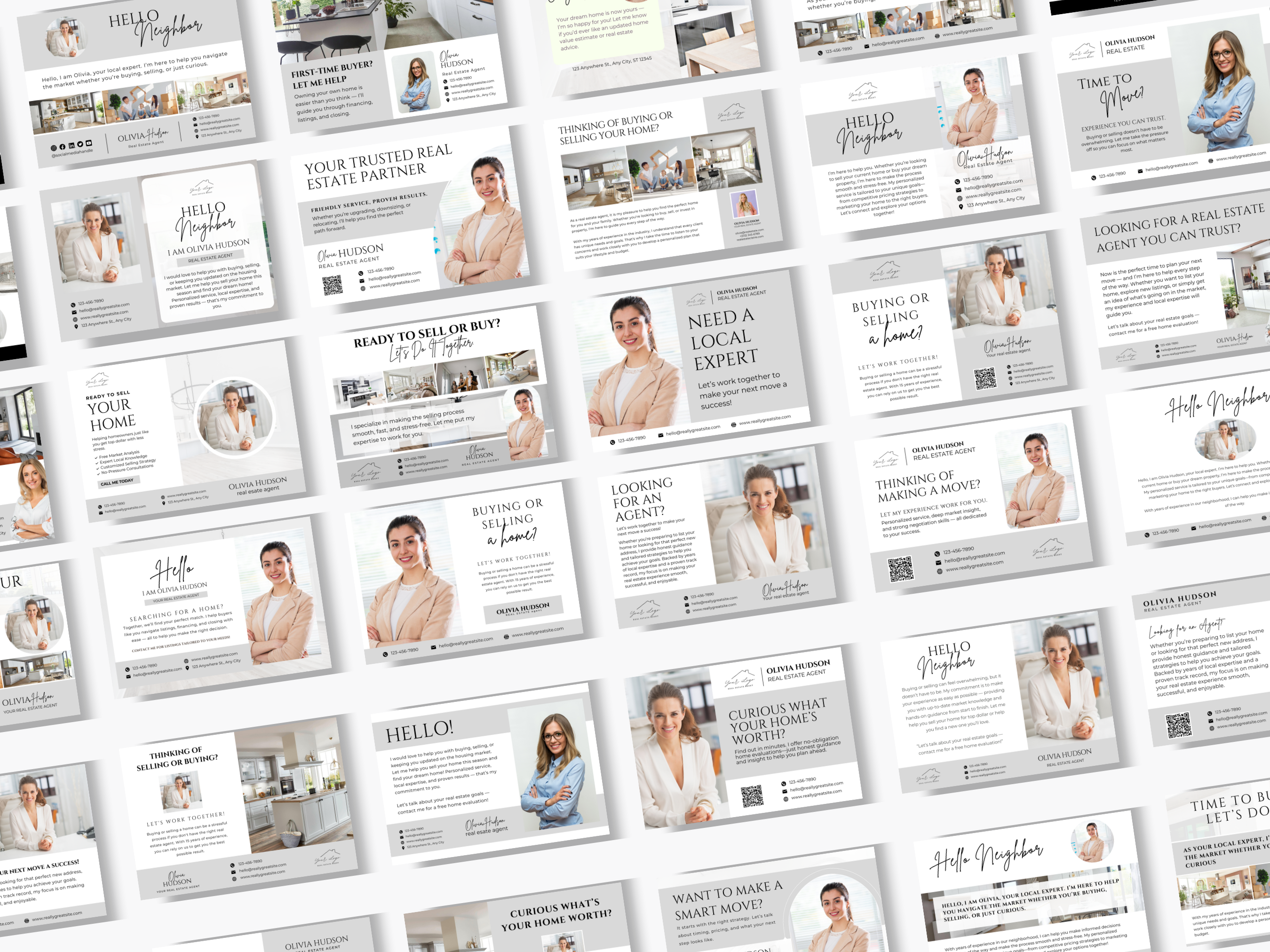 125 Real Estate Prospecting Postcards Bundle| 6x4 & 7x5
