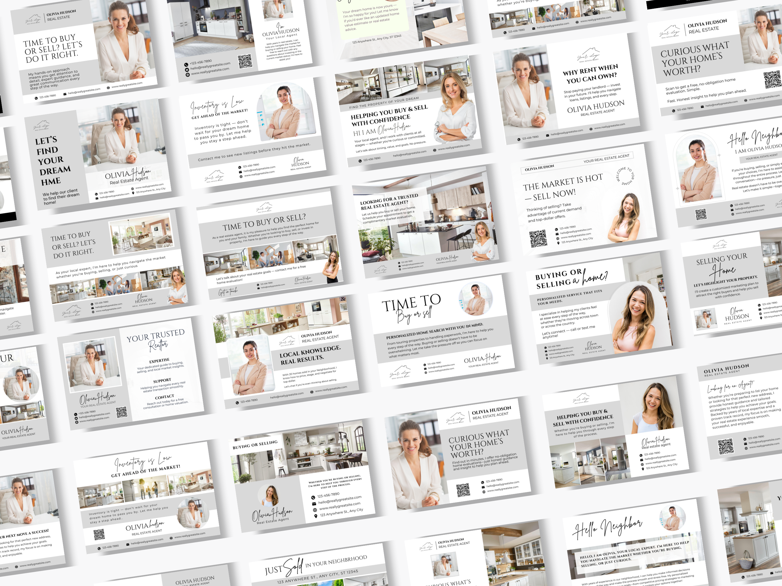 125 Real Estate Prospecting Postcards Bundle| 6x4 & 7x5