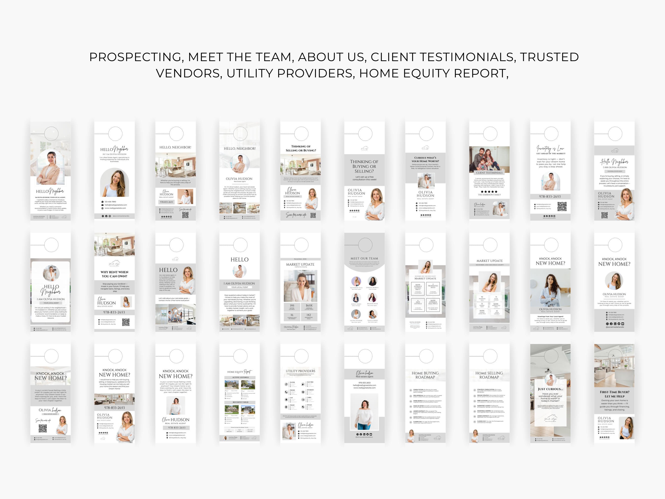135+ Real Estate Door Hanger Bundle