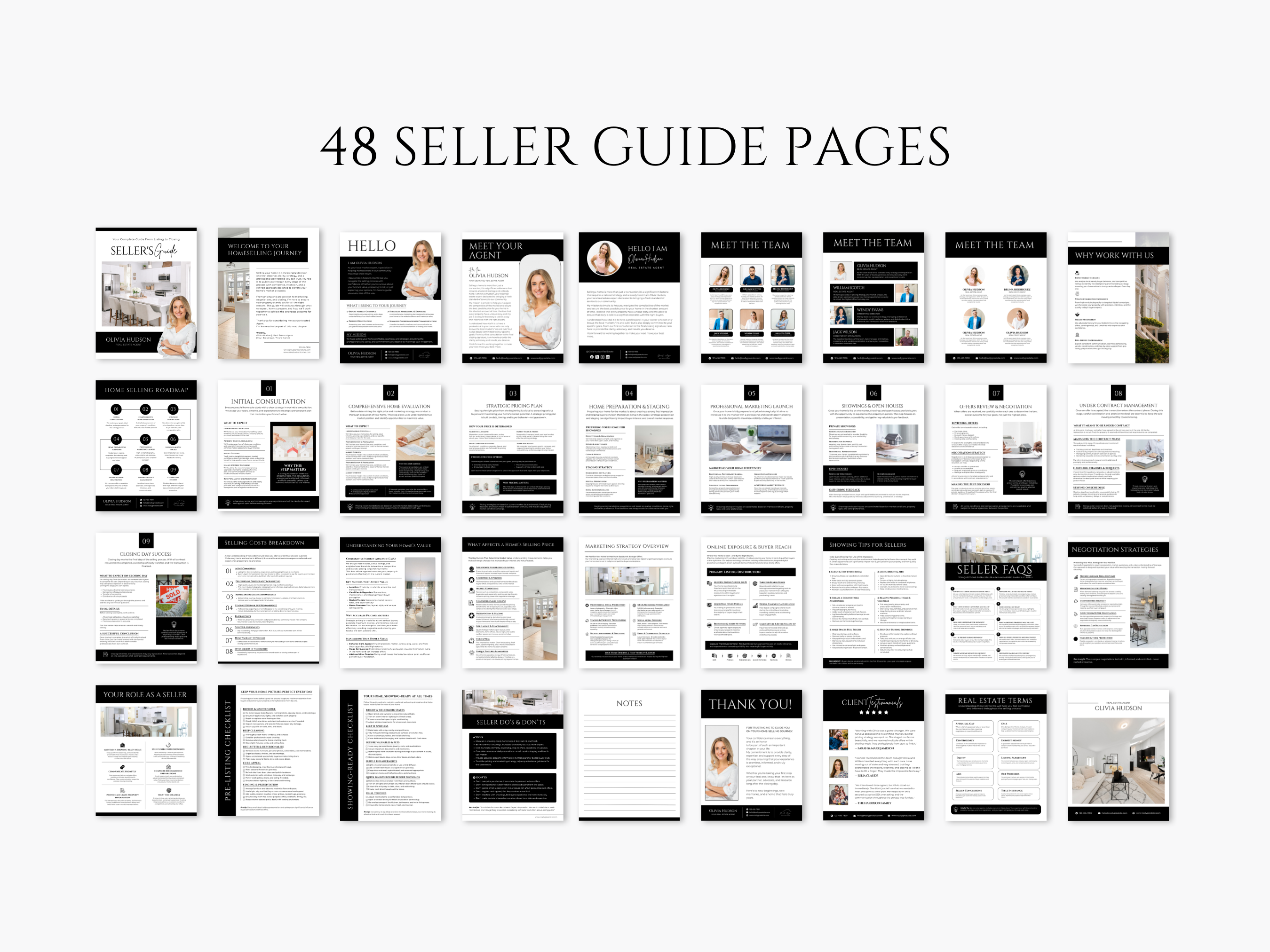Real Estate Buyer Seller Guides | Editable Home Buying Selling Process