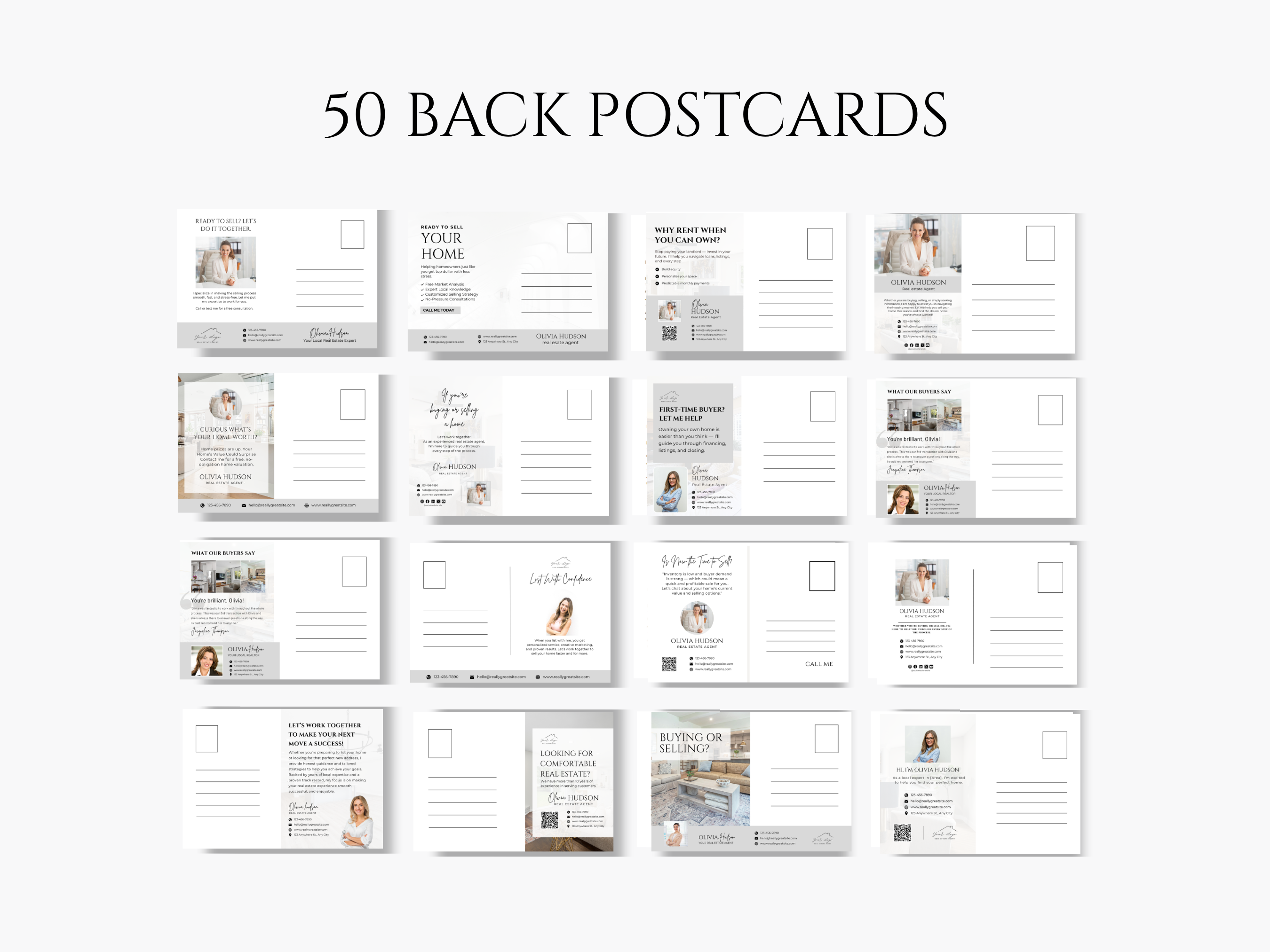 125 Real Estate Prospecting Postcards Bundle| 6x4 & 7x5