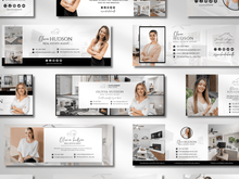 Realtor Facebook Cover Templates Black and White