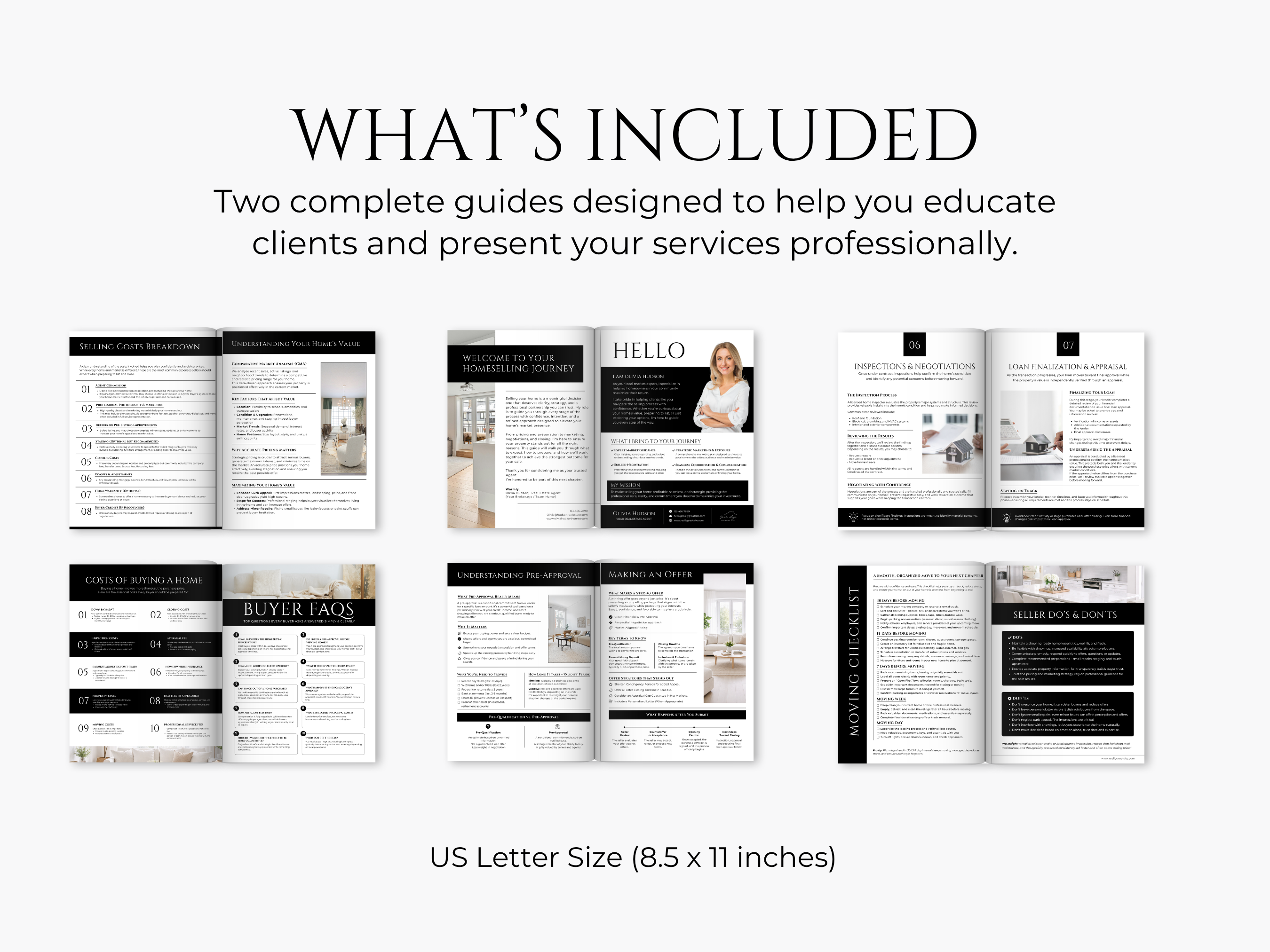 Real Estate Buyer Seller Guides | Editable Home Buying Selling Process