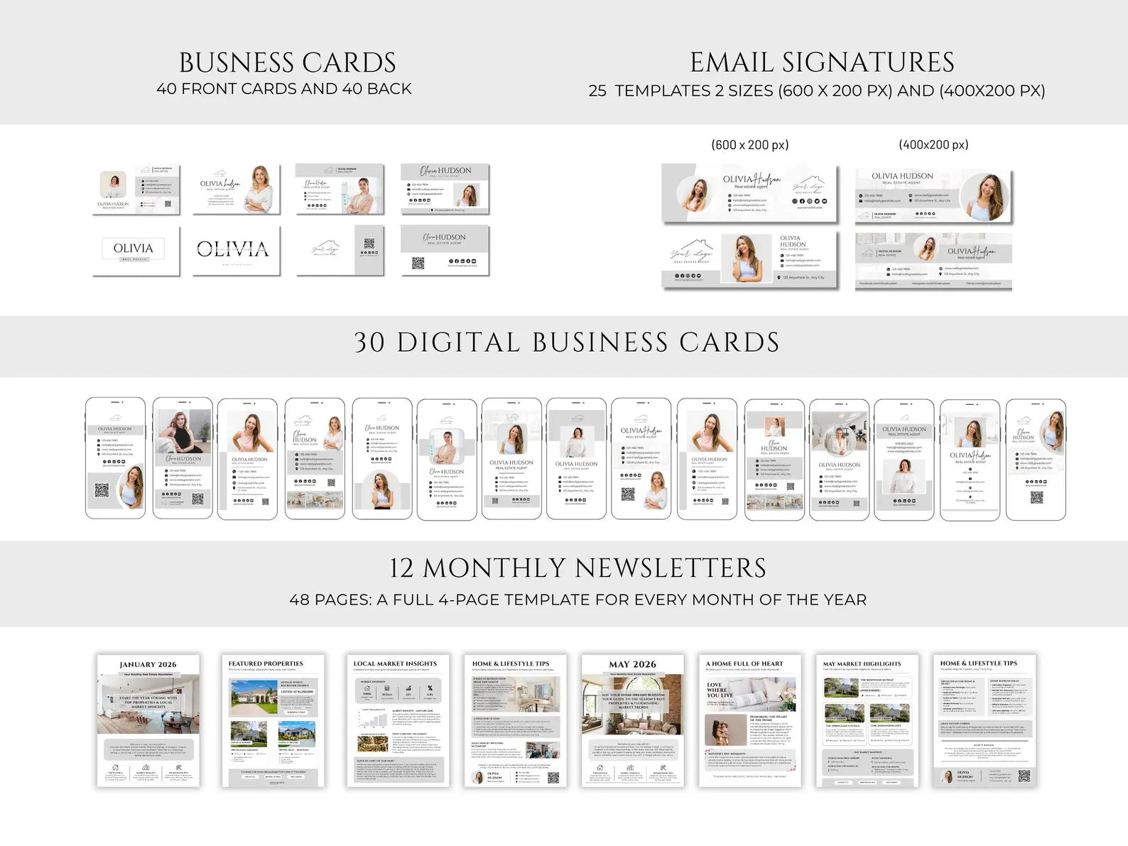 7,000+ Real Estate All-in-one Templates Bundle