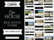 Real Estate Open House Flyers Black and White