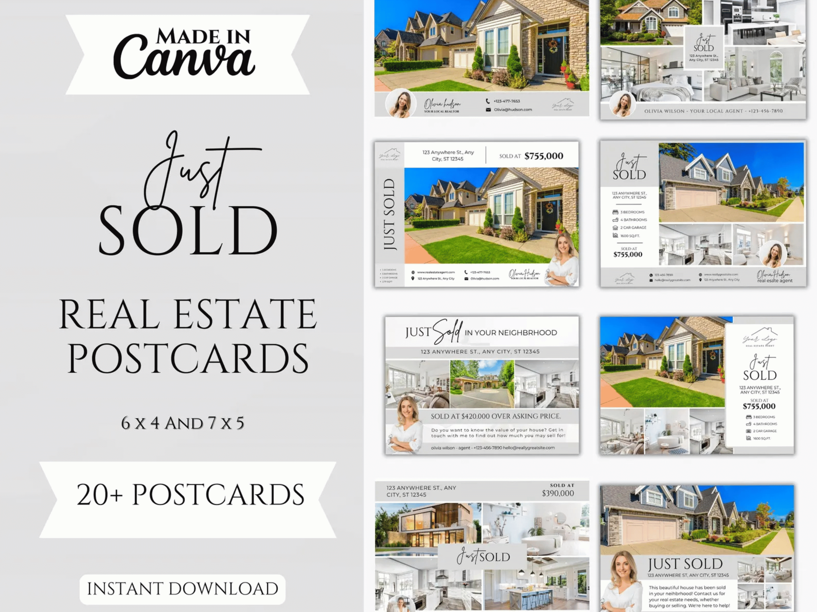 20+ Just Sold Postcards - Real Estate Mailer Templates