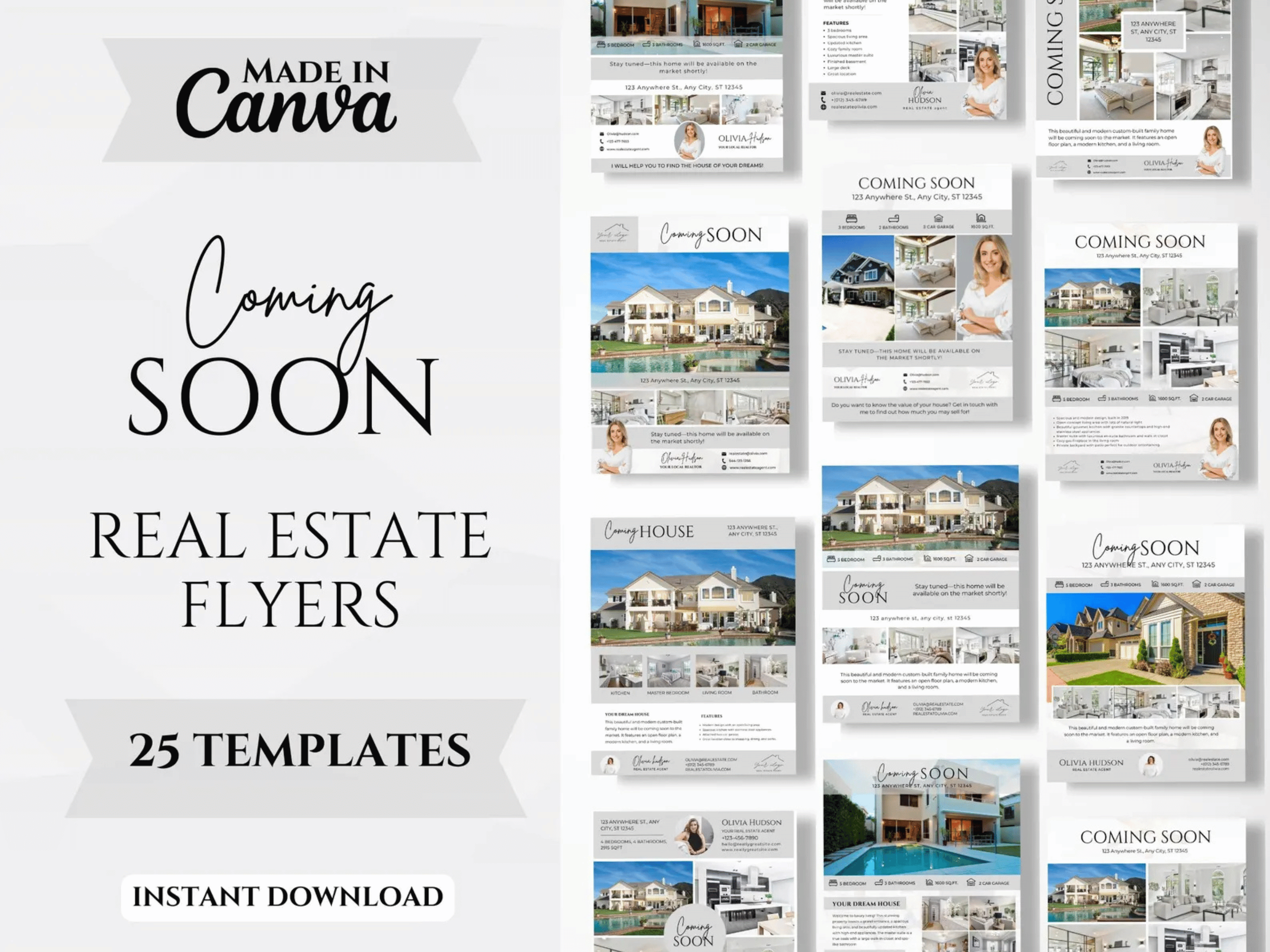 Real Estate Coming Soon Flyer Templates | Modern Realtor Marketing