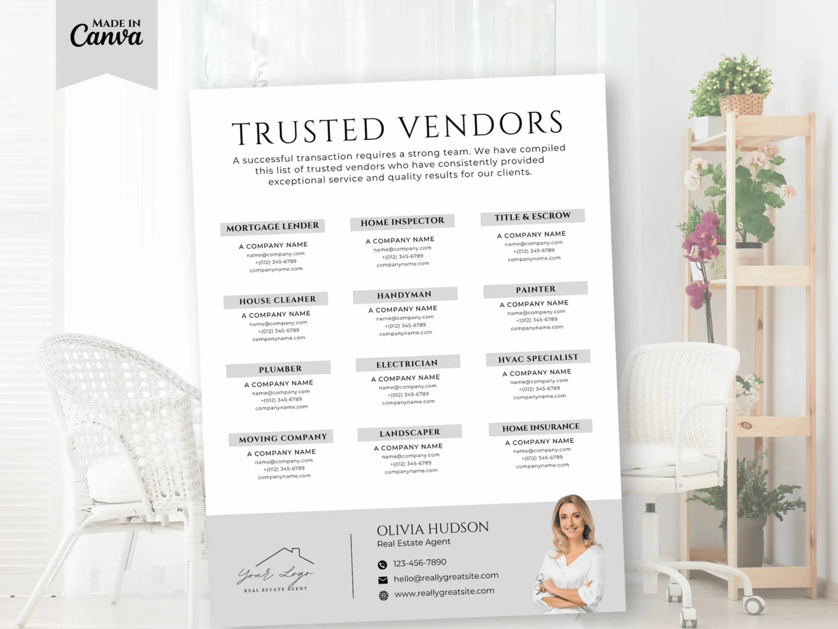 Trusted Vendor List Template