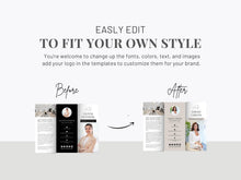 Real Estate Agent Trifold Brochure | Black and White Marketing Template (Canva Download)