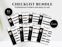 Real Estate Checklist Bundle Black and White | Buyer & Seller Templates