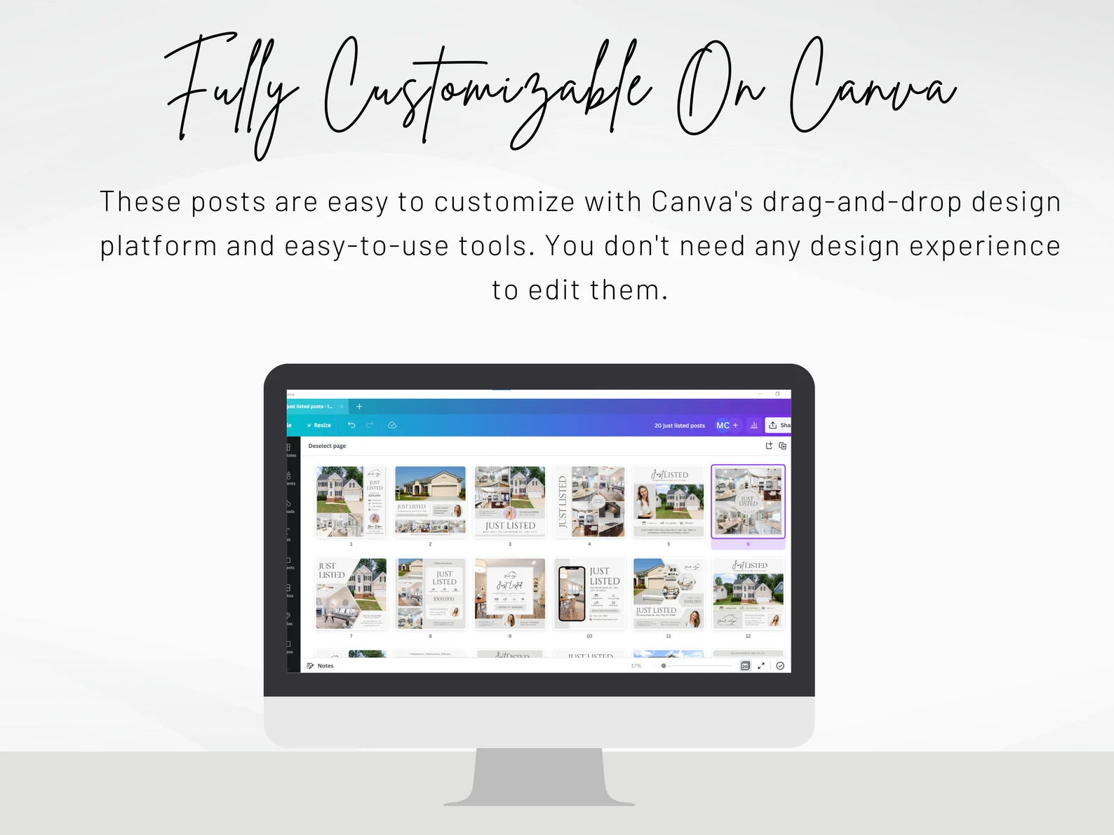20 Just Listed Social media Posts Templates