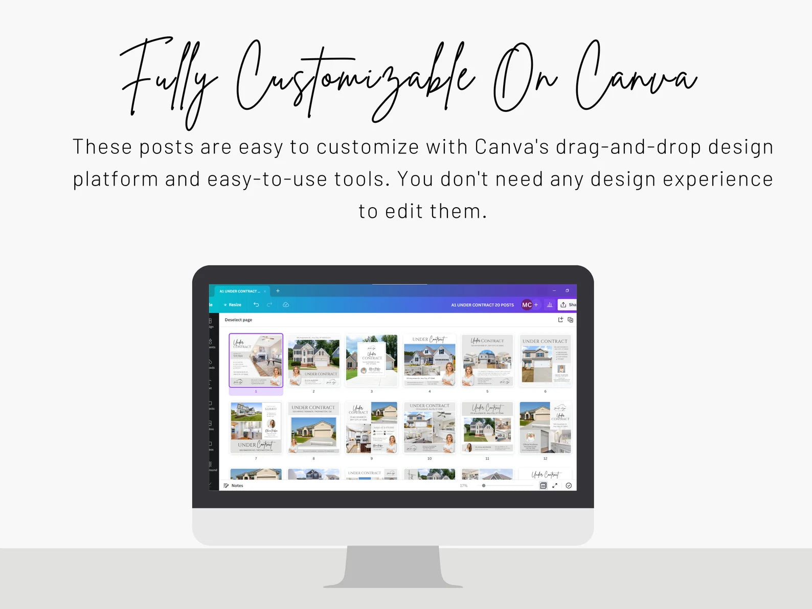 20 Under Contract Social media Posts Templates