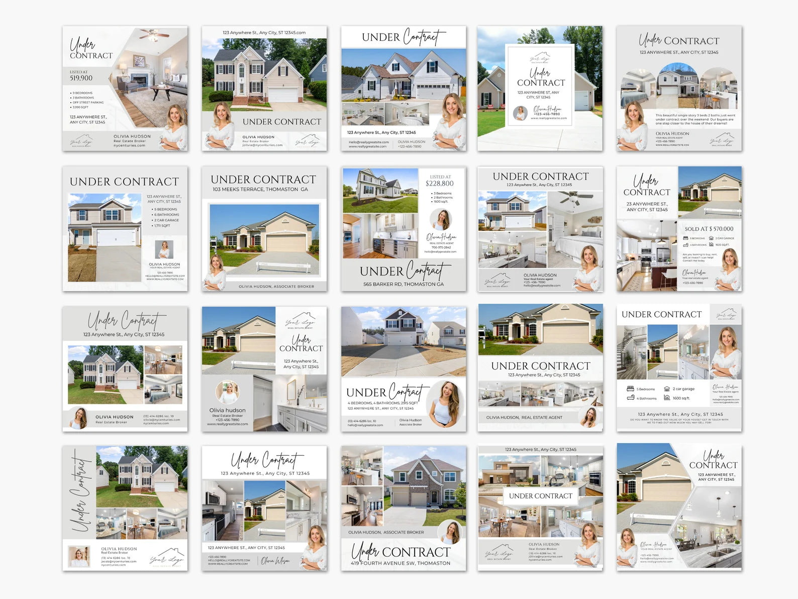 20 Under Contract Social media Posts Templates