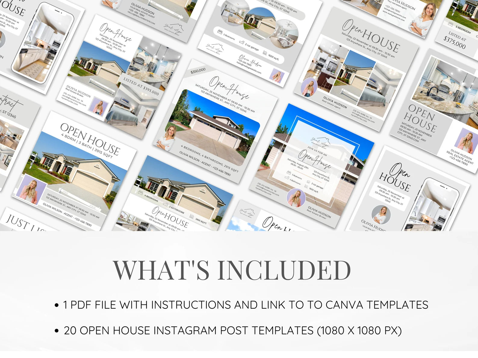 20 Open House Social media Posts Templates