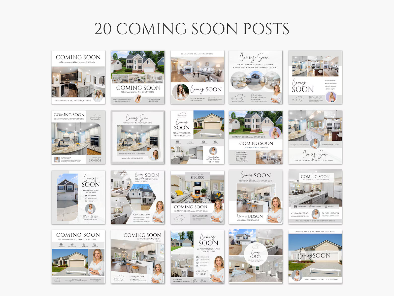 120 Real Estate Social Media Posts Templates