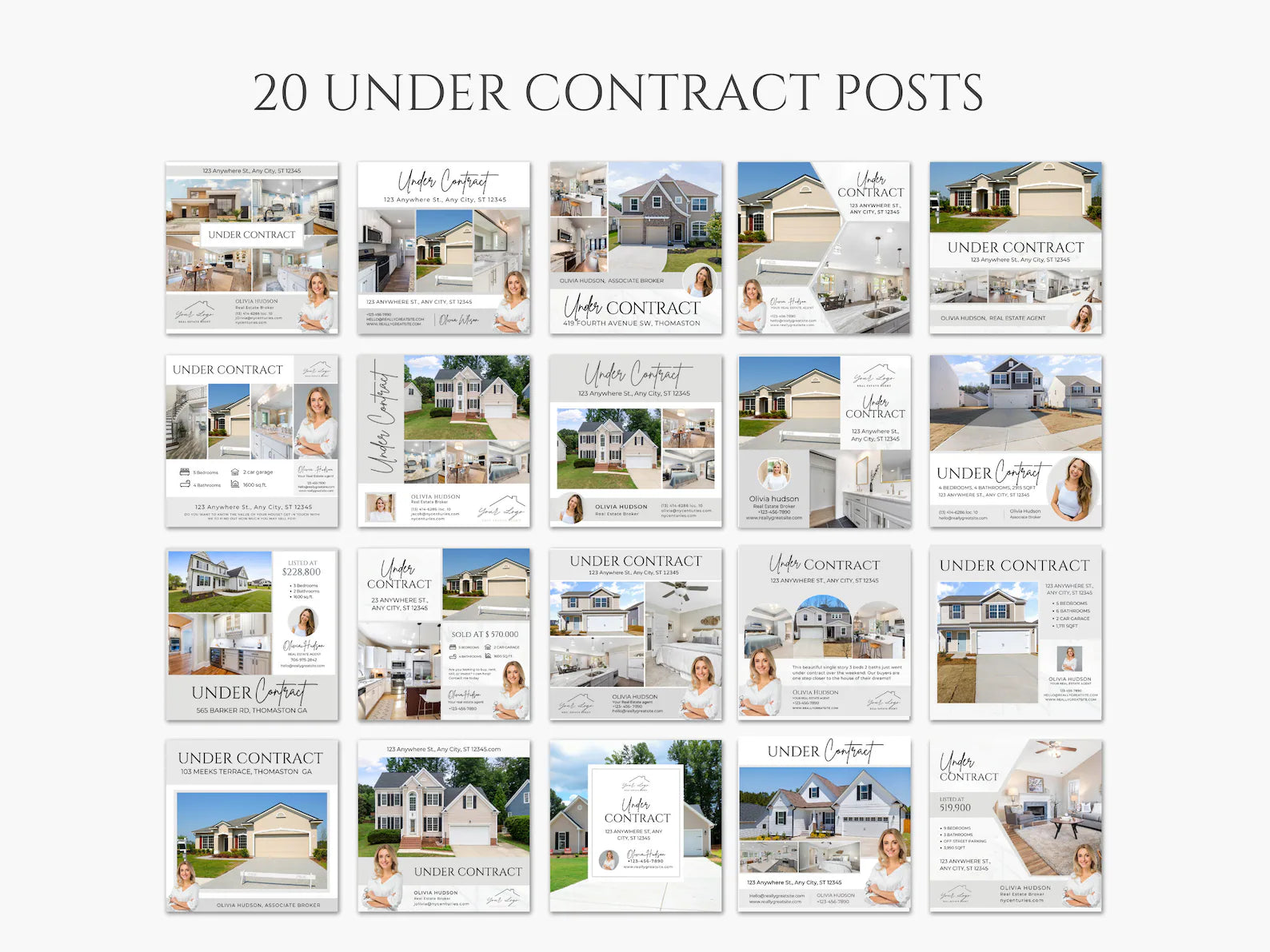 120 Real Estate Social Media Posts Templates