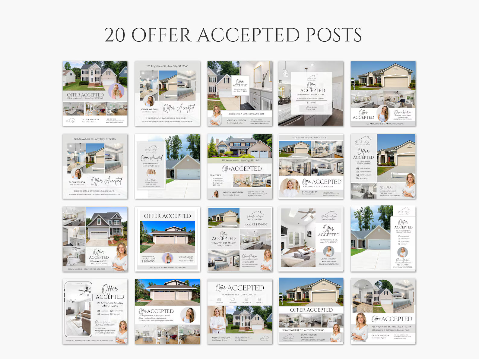 120 Real Estate Social Media Posts Templates