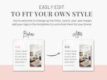 Pink Real Estate Quotes Instagram Posts Templates