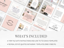 Pink Real Estate Quotes Instagram Posts Templates