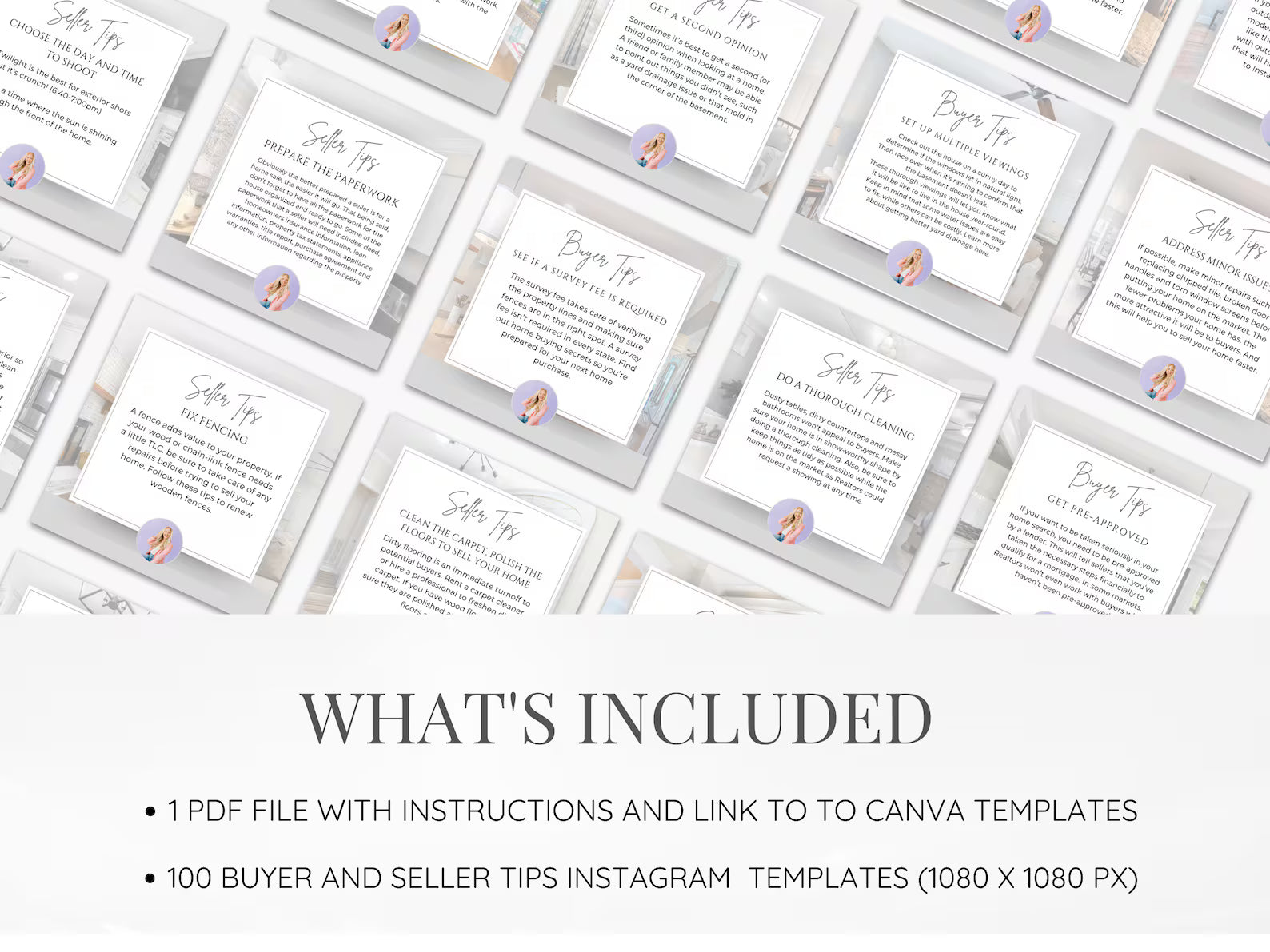 Real Estate Instagram Buyer & Seller Tips Posts