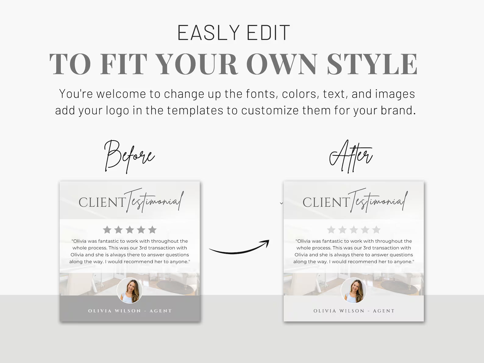 Real Estate Client Testimonial Instagram Posts Templates