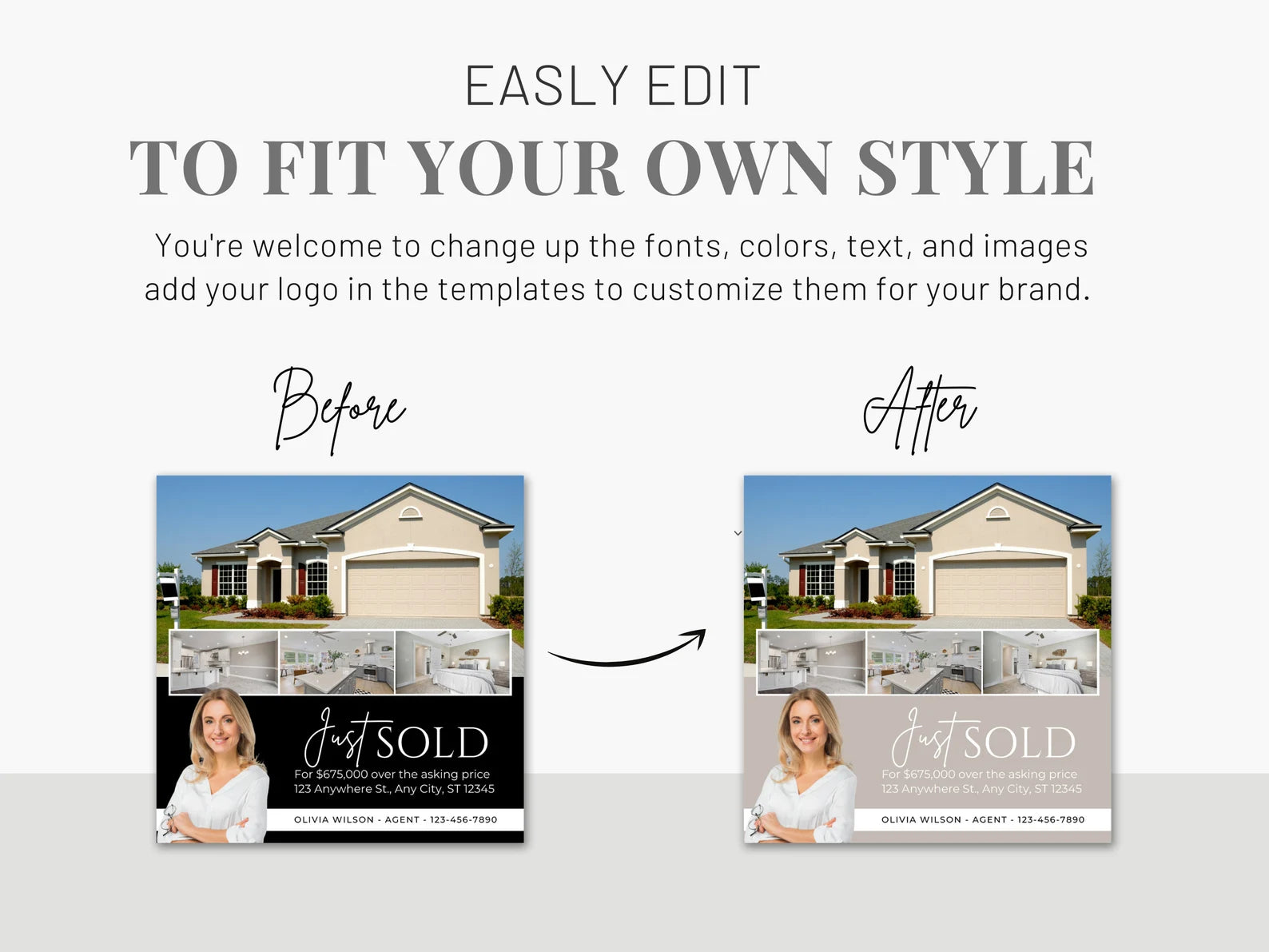 20 Just Sold Social media Posts Templates