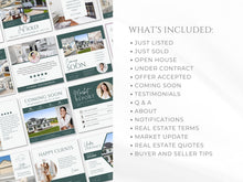 Real Estate Instagram Post Templates Green And White