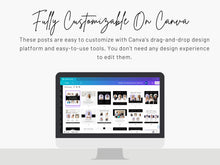 Set of 125 Meet the Team Social Media Posts Black & White Templates