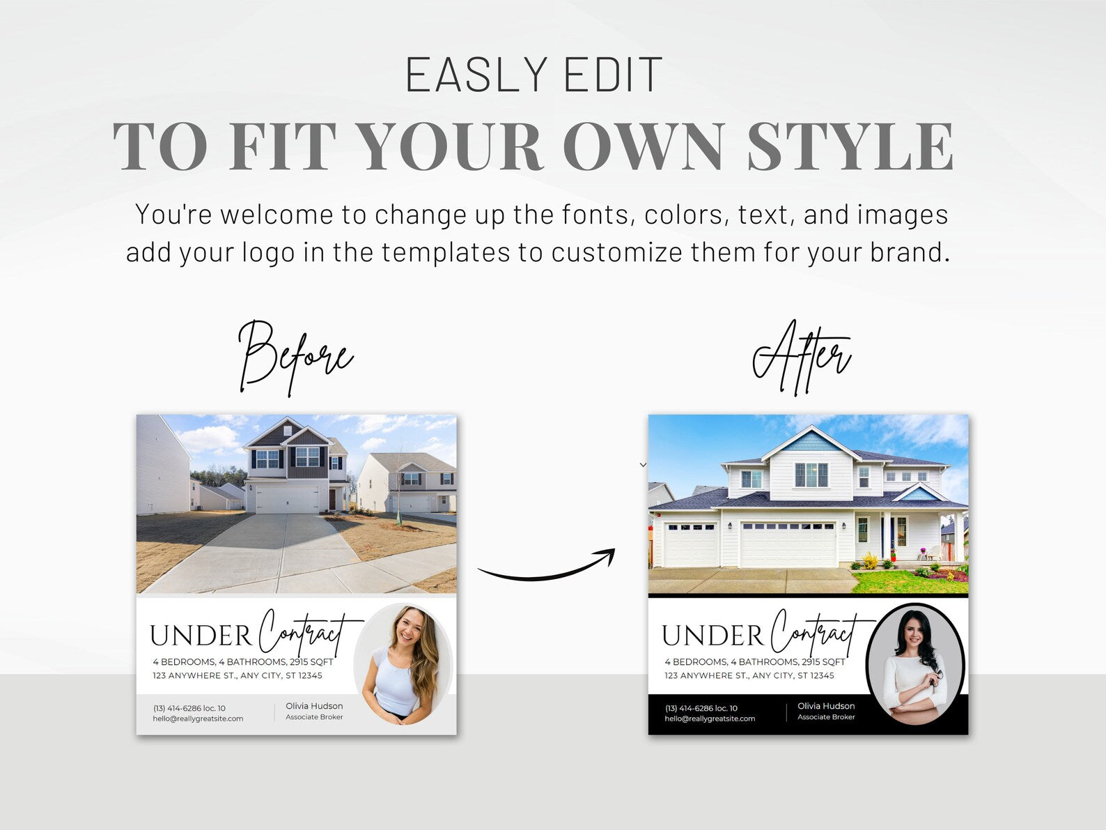 Real Estate Instagram Posts Templates Bundle