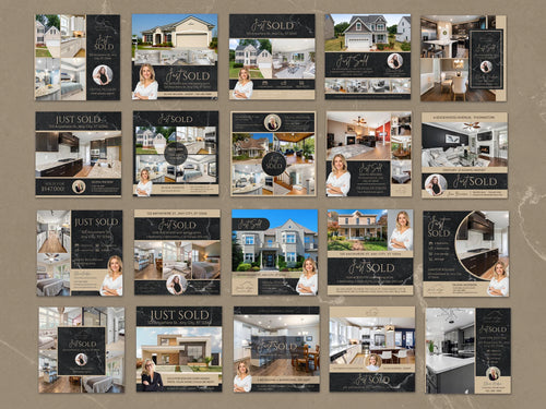 20 Marble Just Sold Instagram Posts Templates