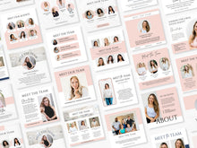 Set of 65 Pink Real Estate Meet the Team Social Media Posts Templates