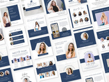 Meet the Team Social Media Posts Blue and White