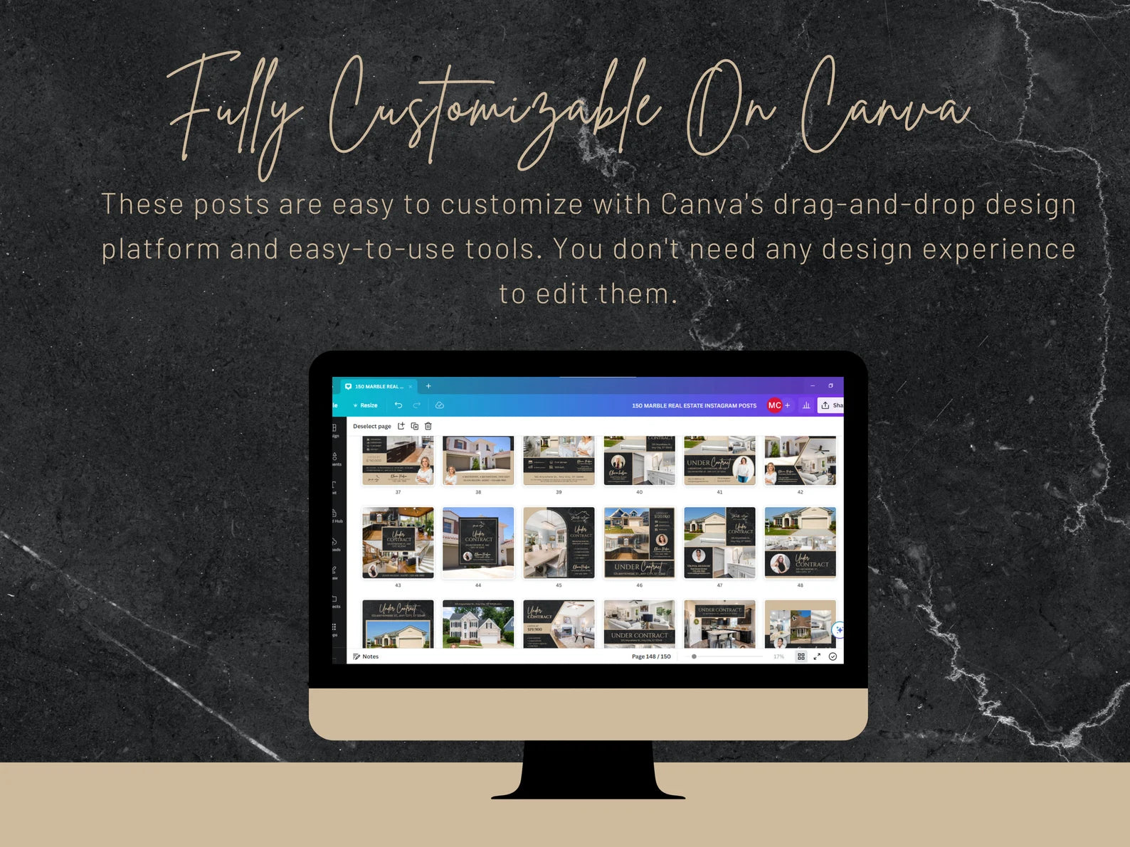 Marble Real Estate Instagram Post Templates