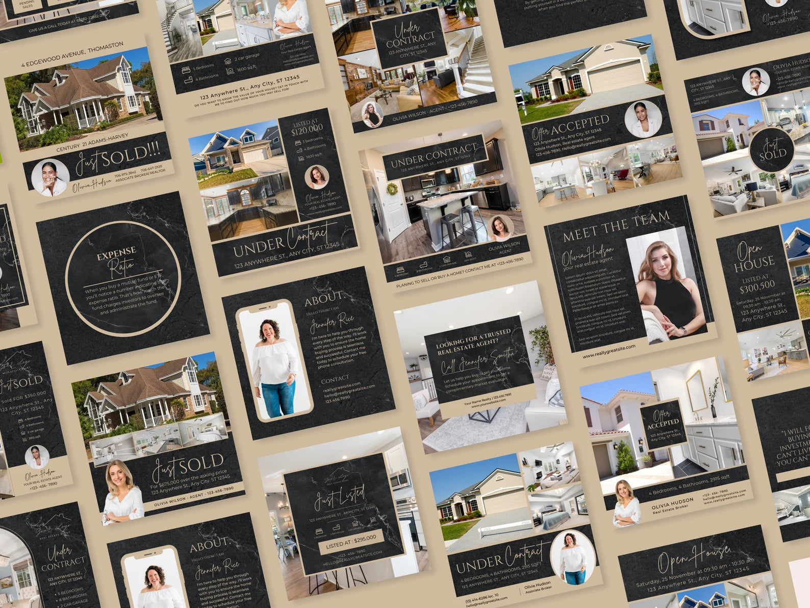 Marble Real Estate Instagram Post Templates