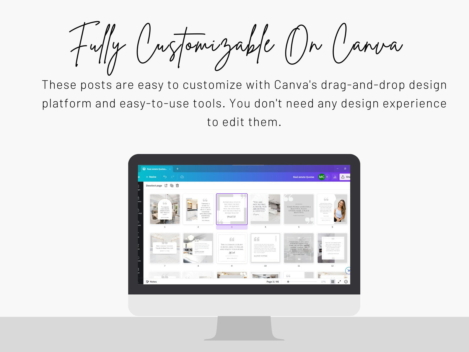 Real Estate Quotes Instagram Posts Templates