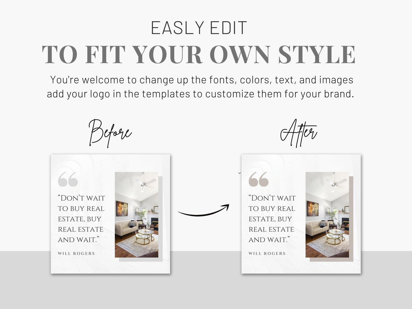 Real Estate Quotes Instagram Posts Templates