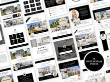 Real Estate Instagram Kit Realtor Posts, Stories & Highlights Black and White