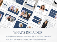 Meet the Team Social Media Posts Blue and White