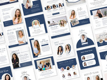 Meet the Team Social Media Posts Blue and White