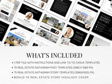 Real Estate Instagram Kit Realtor Posts, Stories & Highlights Black and White