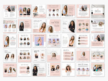 Set of 125 Pink Meet the team Social Media Posts Templates