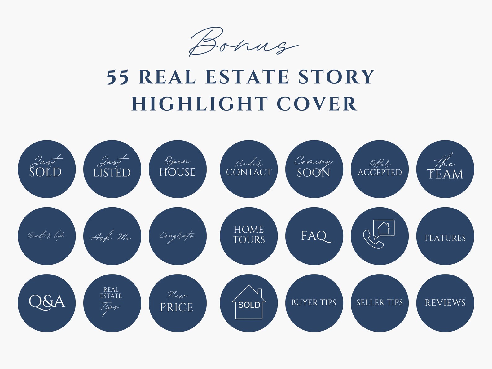 Real Estate Instagram Kit Realtor Posts, Stories & Highlights