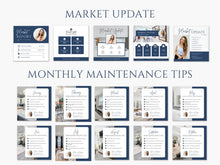 Real Estate Instagram Posts Bundle Blue And White