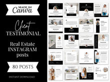 Real Estate Client Testimonial Instagram Posts Black & White