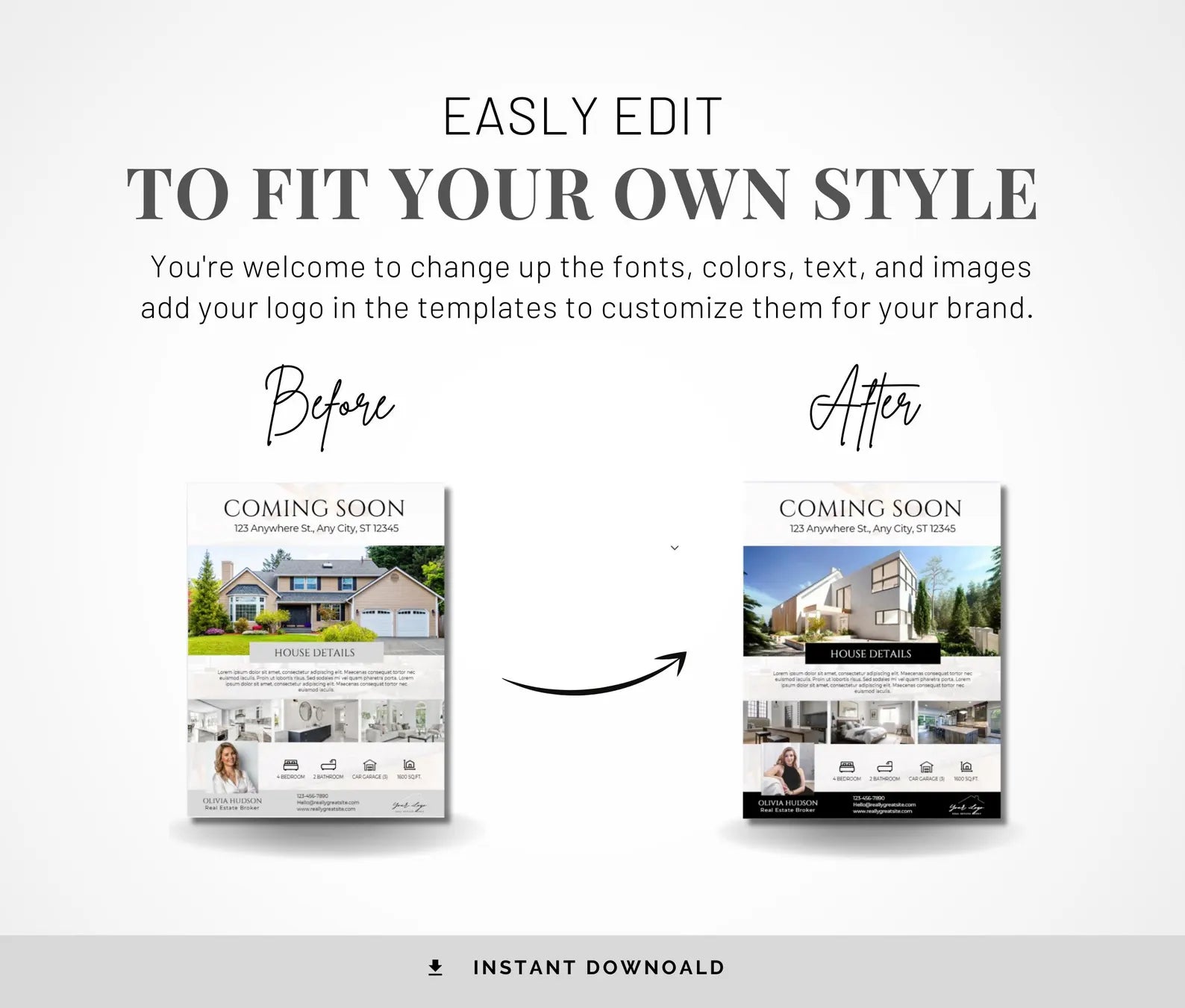Real Estate Coming Soon Flyer Templates | Modern Realtor Marketing